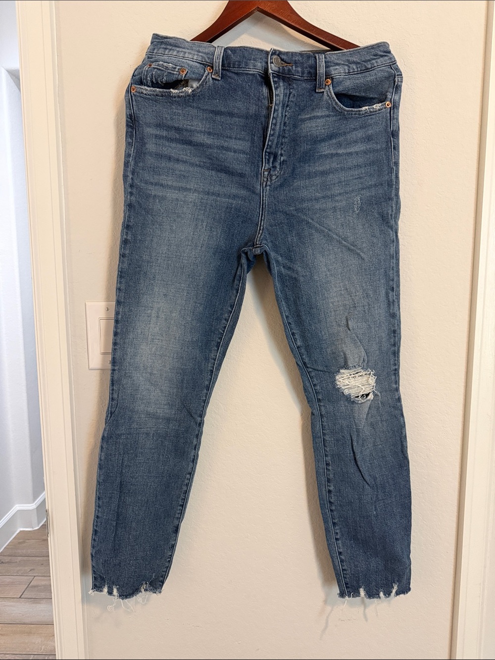 pistola Light Blue Skinny Distressed Jeans